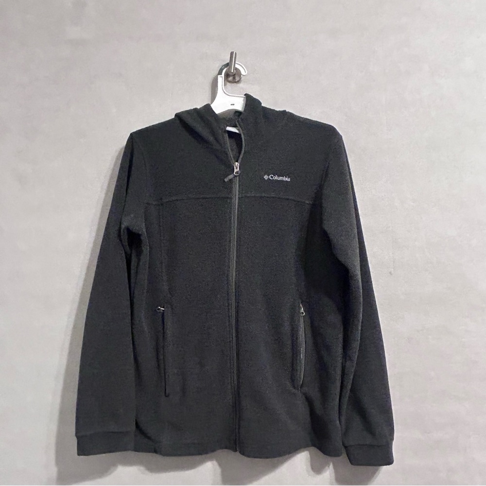 Columbia Black Fleece Jacket charcoal gray XL women’s gently used